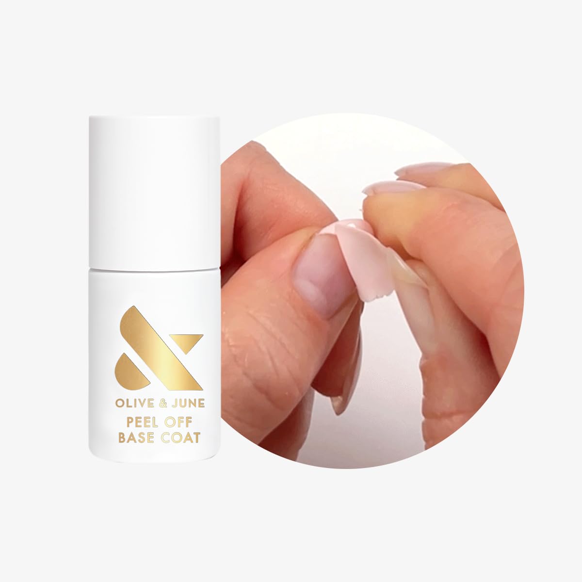 Olive & June Peel Off Base Coat packaging