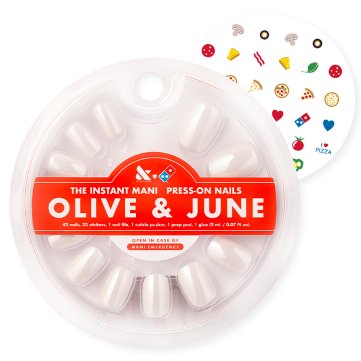 Olive & June press-on nails kit with glue and accessories