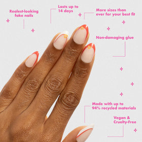 Olive & June press-on nails with included accessories