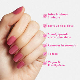 Olive & June Quick Dry Nail Polish Primrose Rosy Pink packaging