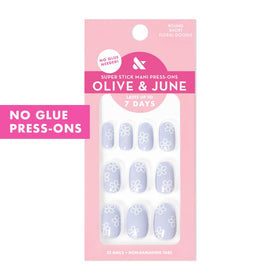 Olive & June Super Stick Press-On Nails Floral Doodle packaging