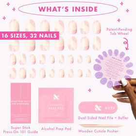 Olive & June Super Stick Press-On Nails in various sizes