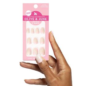 Olive & June Super Stick Press-On Nails, Organic Swirl front view