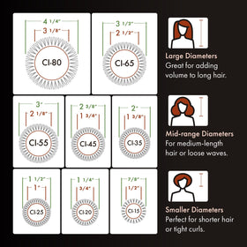 Olivia Garden Ceramic Ion Round Hair Brush in a styling setup