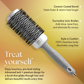 Olivia Garden Ceramic Ion Round Hair Brush side view