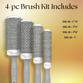 Olivia Garden Ceramic + Ion Speed XL Hair Brush showing the ergonomic grip