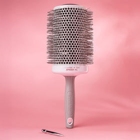 Olivia Garden Ceramic + Ion Speed XL Thermal Hair Brush close-up of bristles