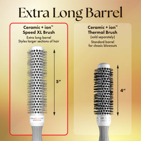 Olivia Garden Ceramic + Ion Speed XL Thermal Hair Brush side view