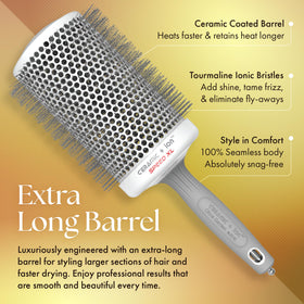 Olivia Garden Ceramic + Ion Speed XL Thermal Hair Brush with sectioning pick