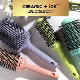 Olivia Garden CI-45BL round hair brush in lifestyle setting