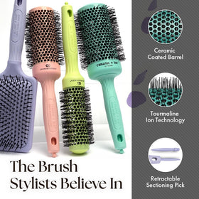 Olivia Garden CI-45BL thermal brush with sectioning pick