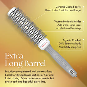 Olivia Garden Hair Brush ergonomic grip close-up