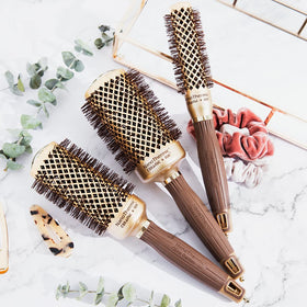 Olivia Garden NanoThermic Brush demonstrating styling capability