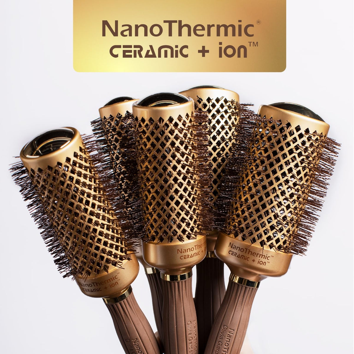 Olivia Garden NanoThermic Round Brush 3 1/4" packaging