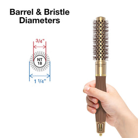 Olivia Garden NanoThermic Round Brush 3/4" barrel close-up
