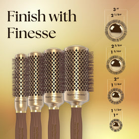 Olivia Garden NanoThermic Round Brush with ergonomic handle