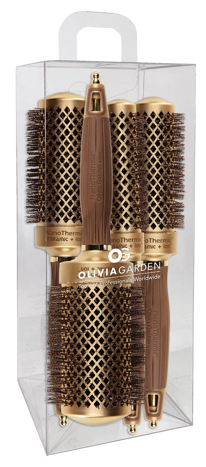 Olivia Garden NanoThermic Round Thermal Hair Brush front view