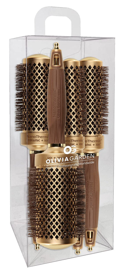 Olivia Garden NanoThermic Round Thermal Hair Brush front view