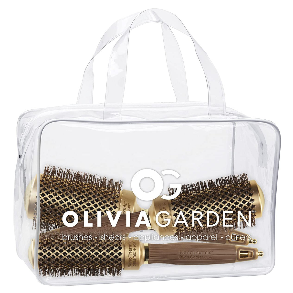 Olivia Garden NanoThermic Round Thermal Hair Brush front view