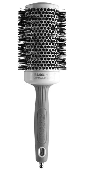 Olivia Garden Round Thermal Hair Brush front view with ceramic barrel