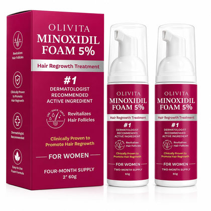 OLIVITA 5% Minoxidil Foam for Women front view