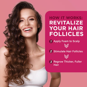 OLIVITA 5% Minoxidil Foam with hair care products