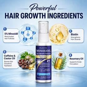 OLIVITA Hair Regrowth Serum application on scalp