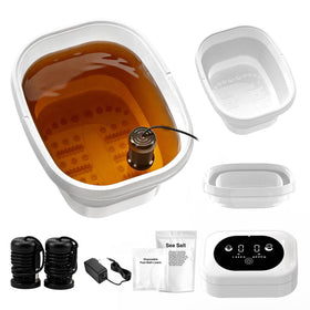 Olixie Ionic Foot Bath Detox Machine front view with control panel