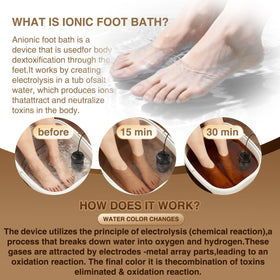 Olixie Ionic Foot Bath with two reusable spa arrays and disposable pads