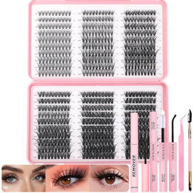 OLLAVO Lash Clusters Kit 600 Pcs with various lash lengths