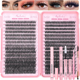 OLLAVO Lash Clusters Kit 640 Pcs with various lash lengths