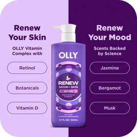 OLLIE Body Wash Mixed 3 oz bottle with creamy gel texture