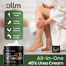 OLLN Urea Cream 40% application on feet