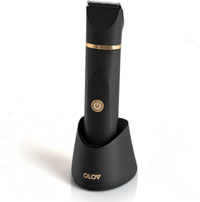 OLOV Electric Body Hair Trimmer front view with ceramic blade
