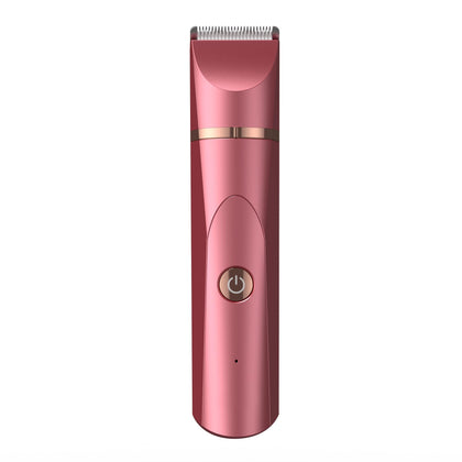 OLOV Electric Body Hair Trimmer in red with ceramic blade