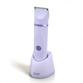 OLOV Electric Body Hair Trimmer purple model front view