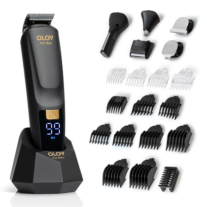 OLOV For Man Beard Trimmer 21 Piece Grooming Kit front view