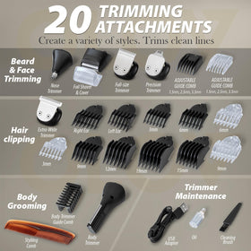 OLOV For Man Beard Trimmer adjustable combs and USB charging cable