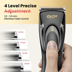 OLOV PROFESSIONAL Hair Clippers adjustable length settings