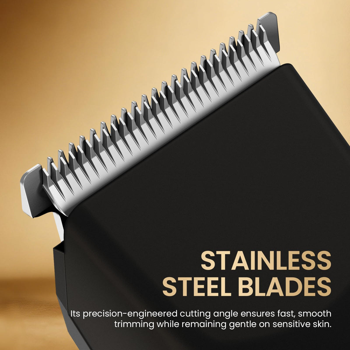 OLOV X Beard Trimmer cordless design on a bathroom countertop