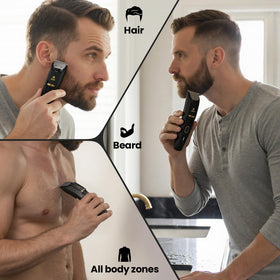 OLOV X Beard Trimmer with stainless steel blades