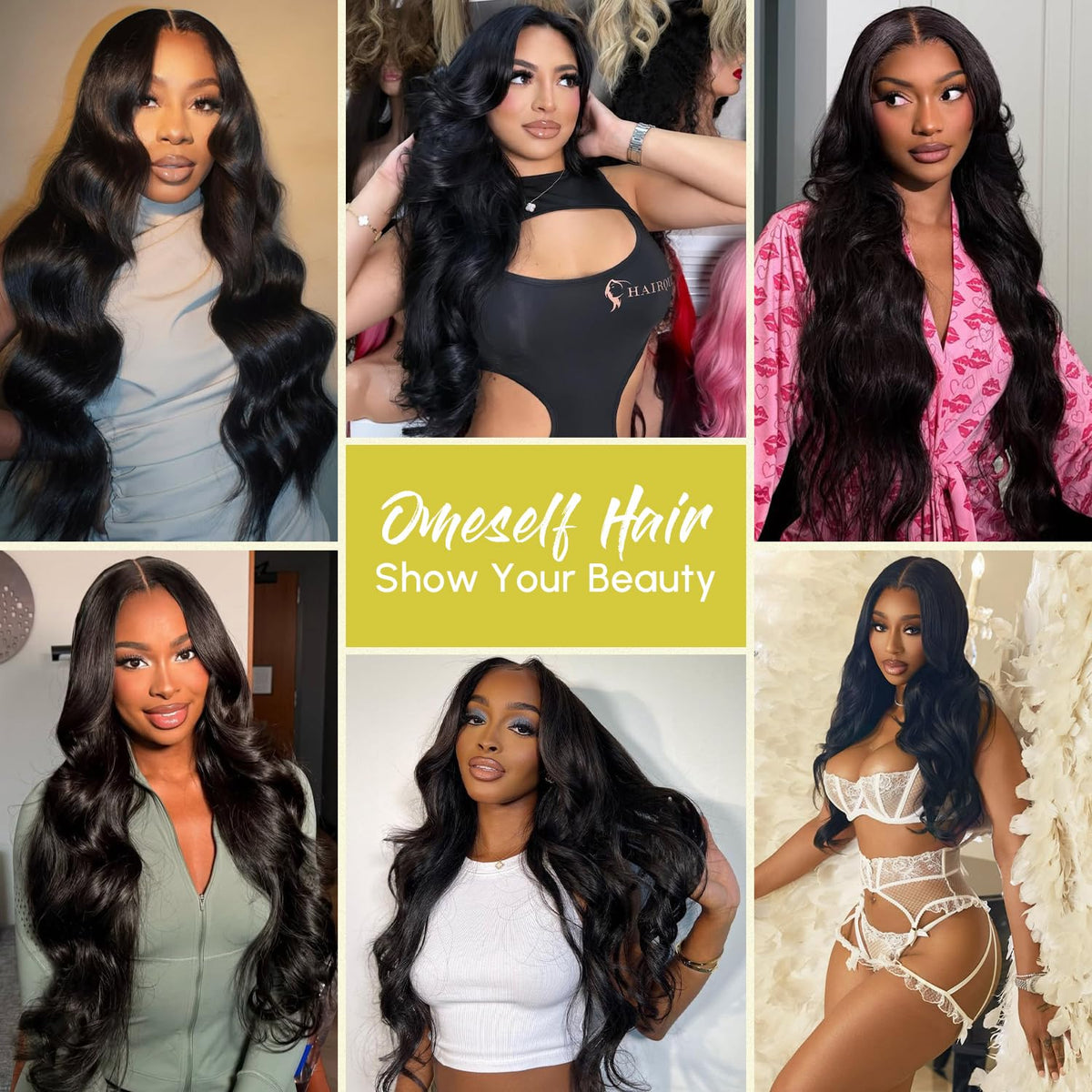 Omeself V Part Wig 22 Inch lifestyle shot
