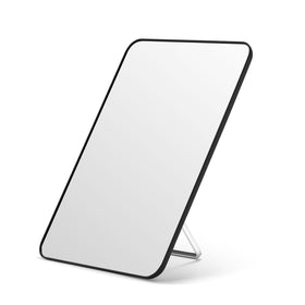 OMIRO 10x7 inch desk makeup mirror front view in black