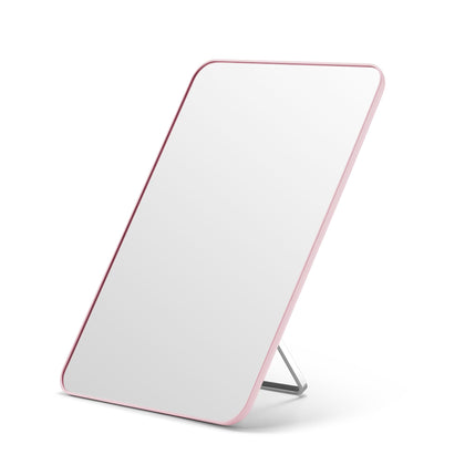 OMIRO 10x7 inch desk makeup mirror front view in pink