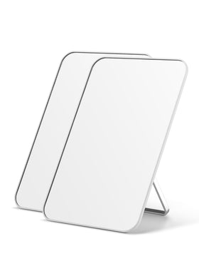 OMIRO 8-inch desk makeup mirror front view in white