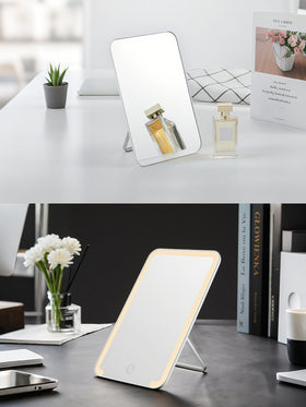 OMIRO 8-inch desk makeup mirror hanging on wall