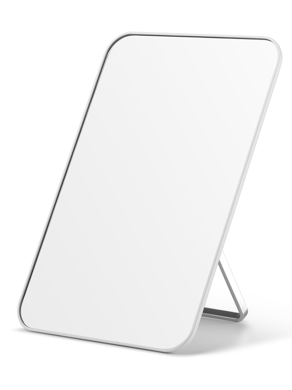 OMIRO 8 x 5 in Desk Makeup Mirror front view in white