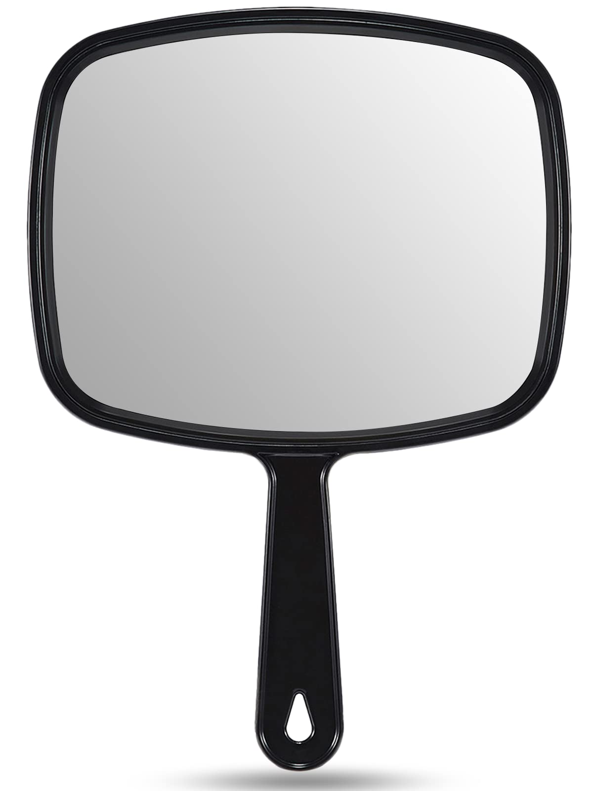 OMIRO Hand Mirror front view showing sleek black design