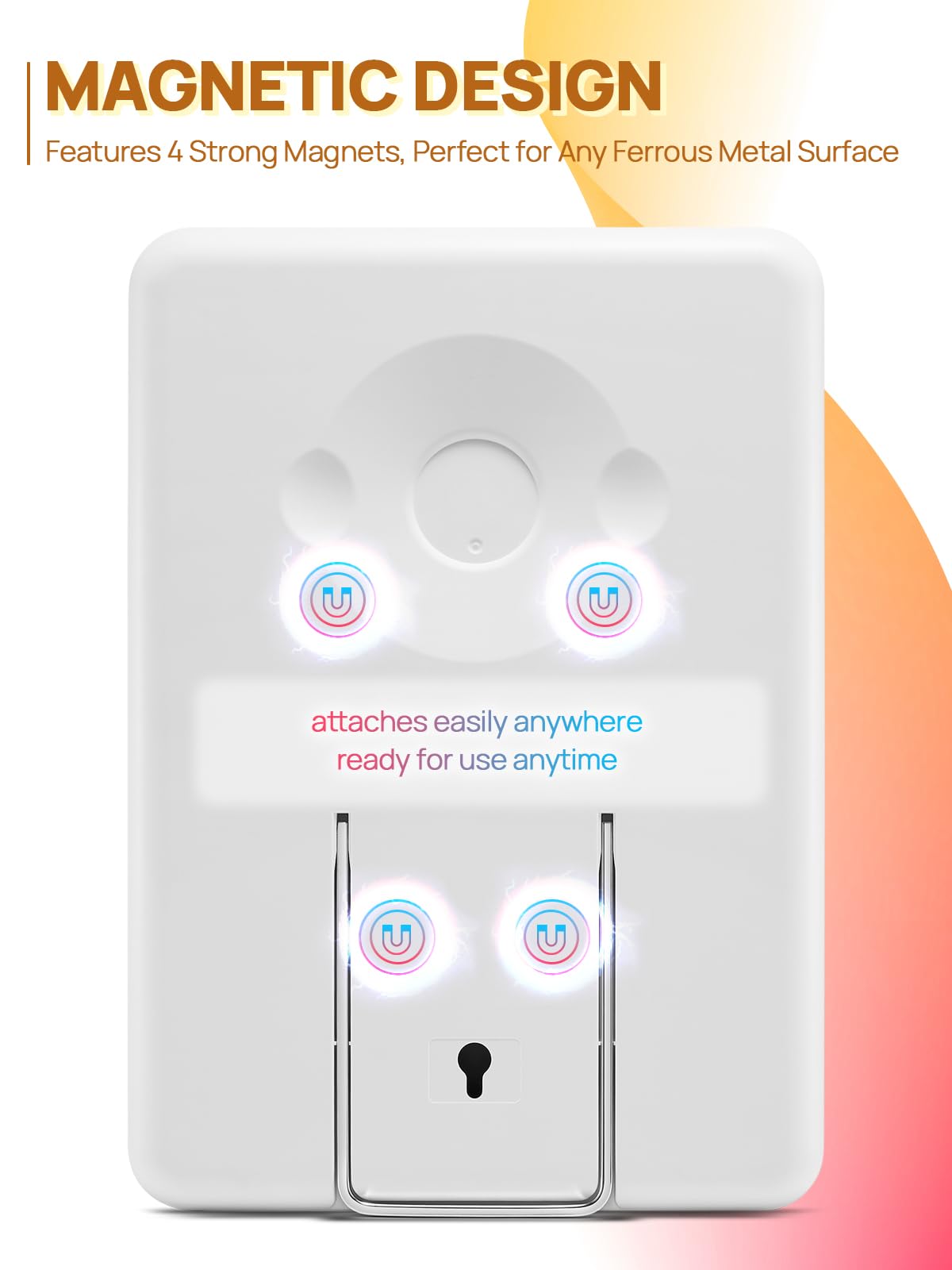 OMIRO Magnetic Locker Mirror mounted on a locker