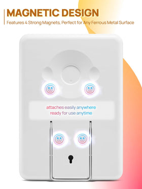 OMIRO Magnetic Locker Mirror mounted on a locker